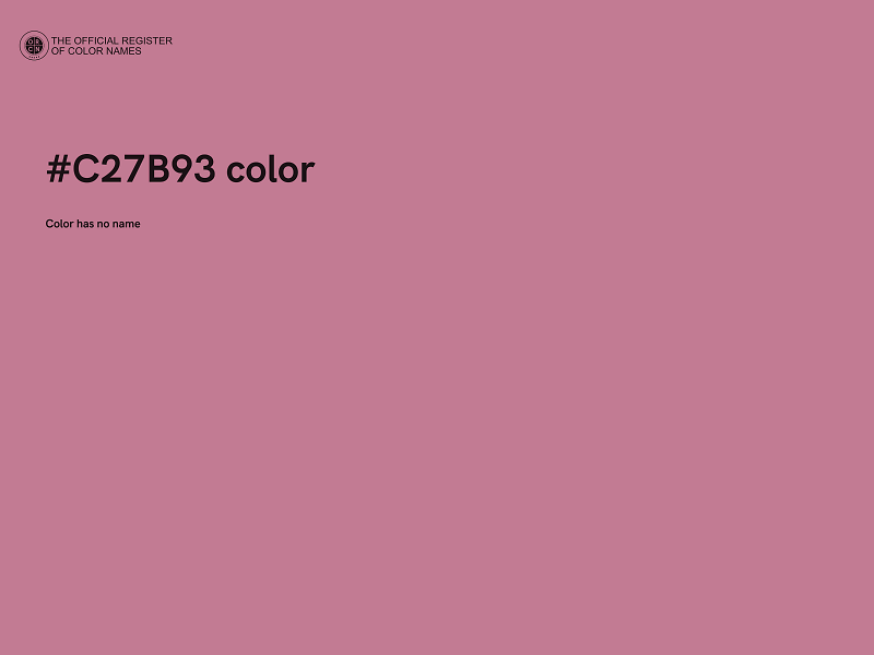 #C27B93 color image