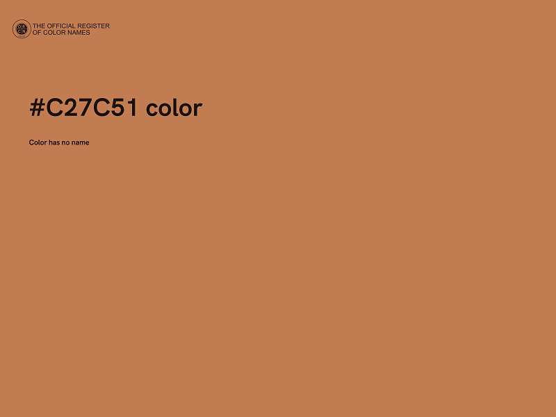 #C27C51 color image
