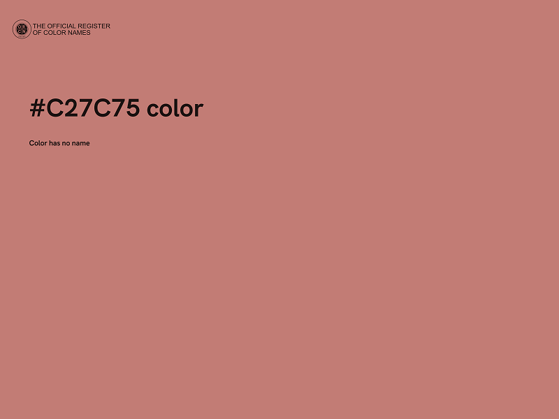 #C27C75 color image