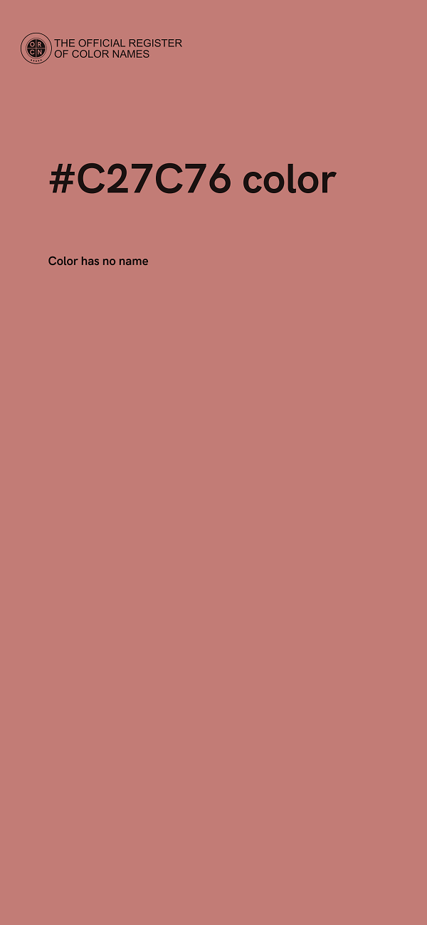 #C27C76 color image