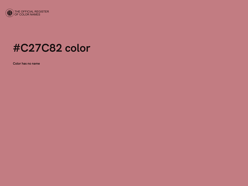 #C27C82 color image