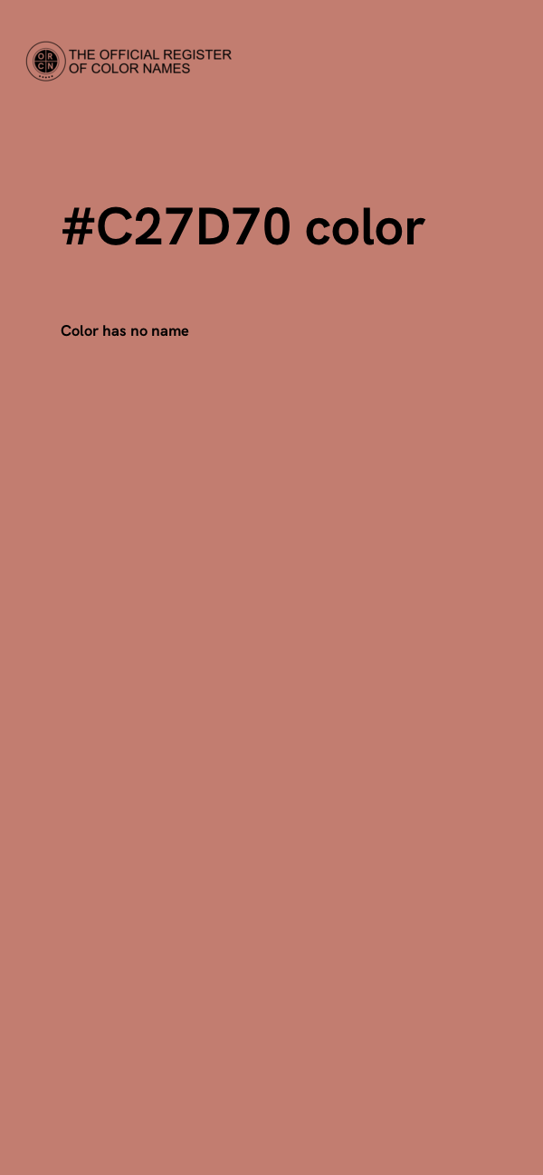 #C27D70 color image
