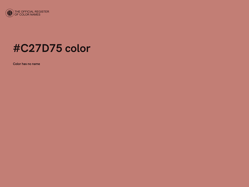 #C27D75 color image