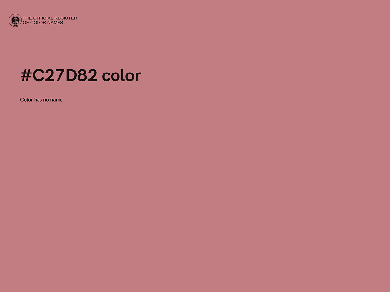 #C27D82 color image