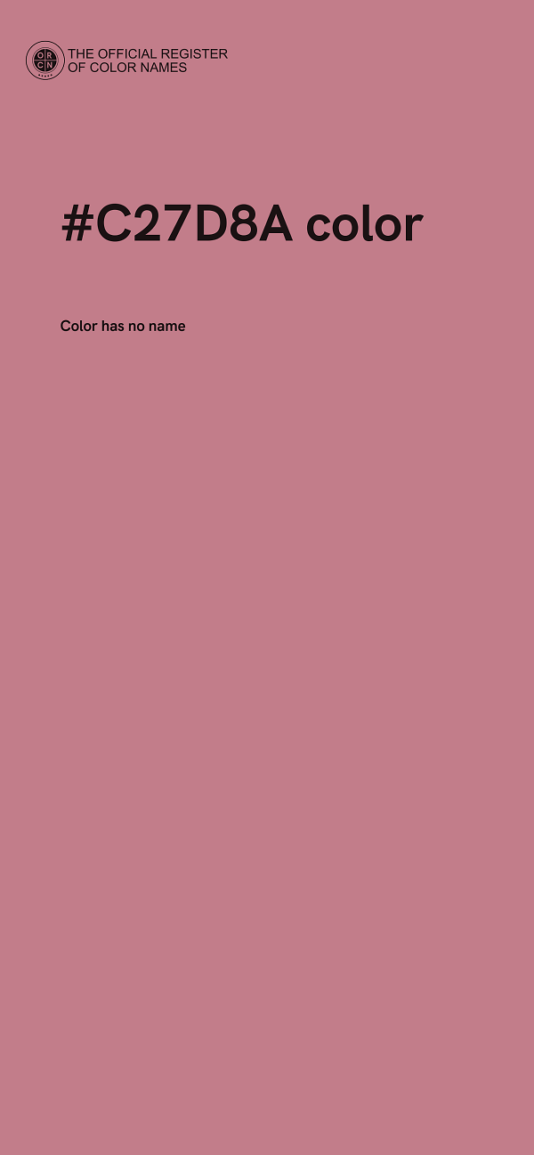 #C27D8A color image