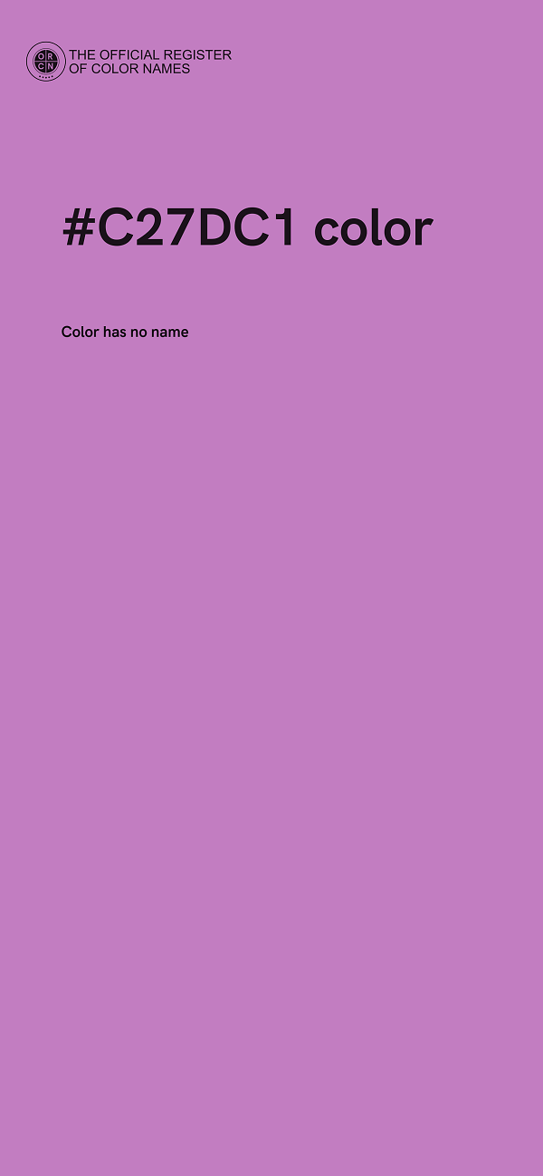 #C27DC1 color image