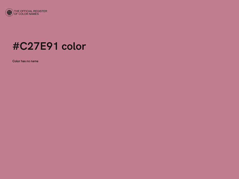 #C27E91 color image