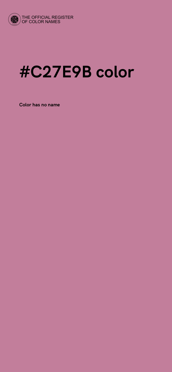 #C27E9B color image