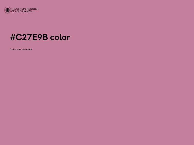 #C27E9B color image