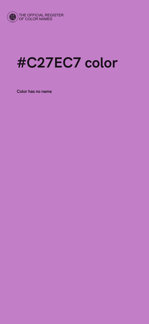 #C27EC7 color image