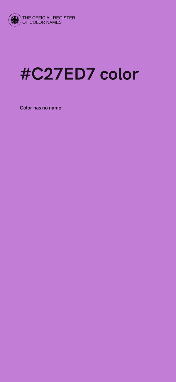 #C27ED7 color image