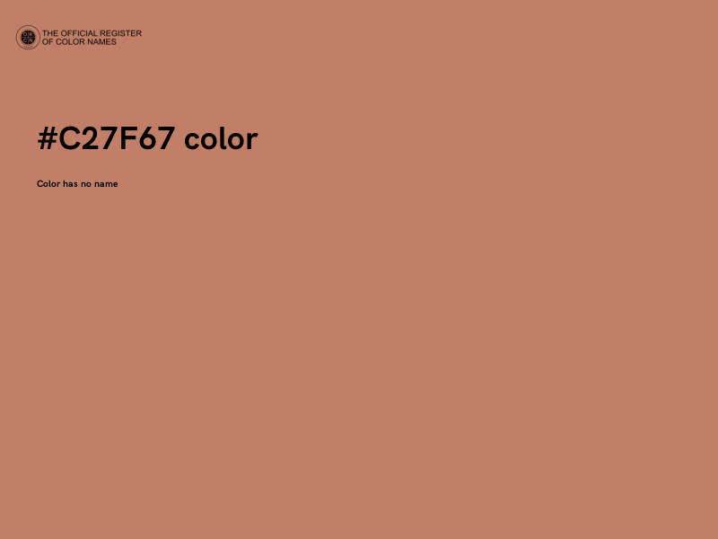 #C27F67 color image