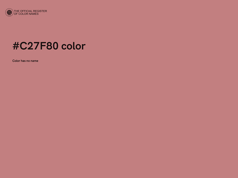 #C27F80 color image