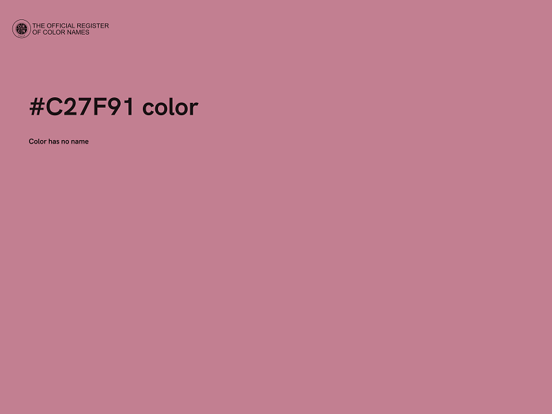 #C27F91 color image