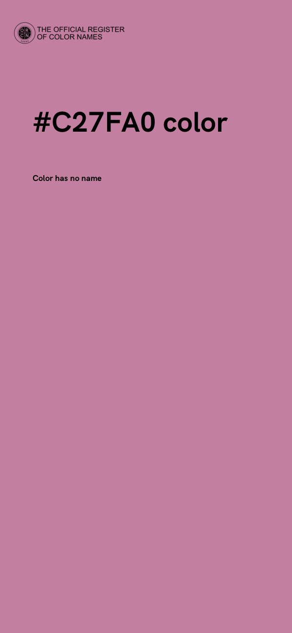 #C27FA0 color image