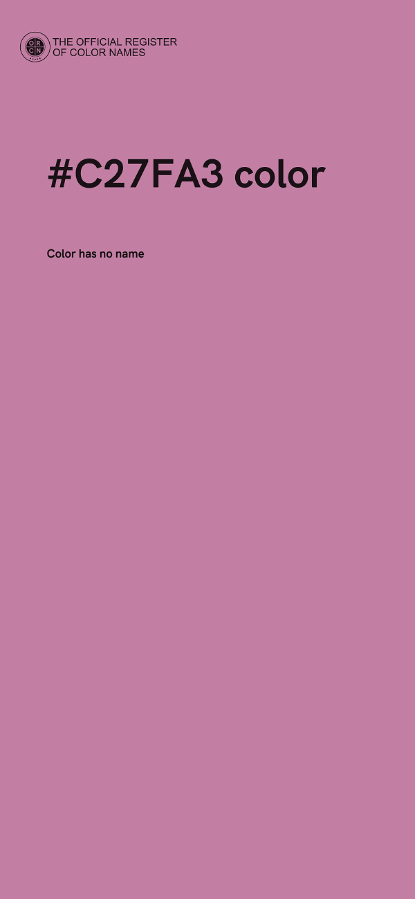 #C27FA3 color image