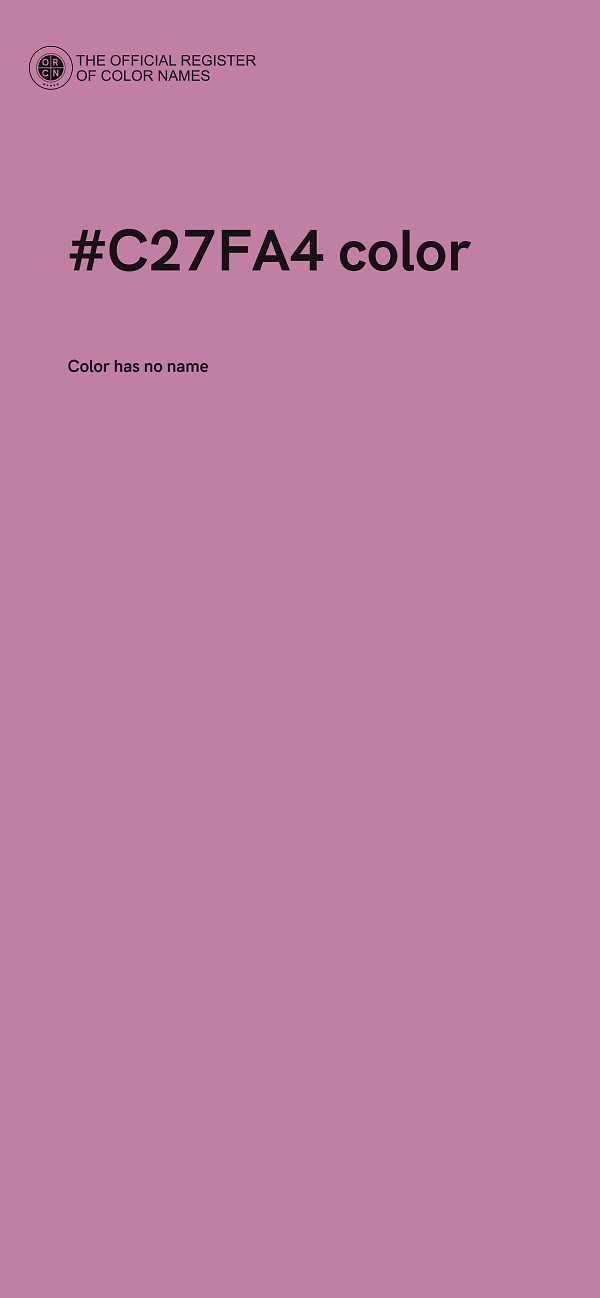#C27FA4 color image