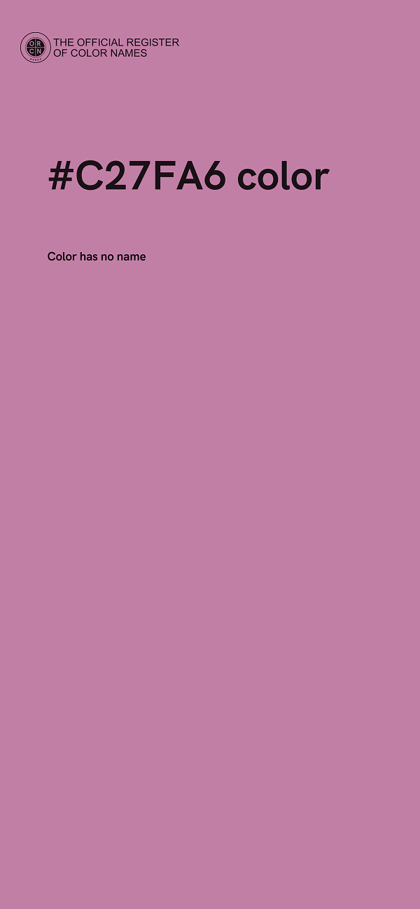 #C27FA6 color image