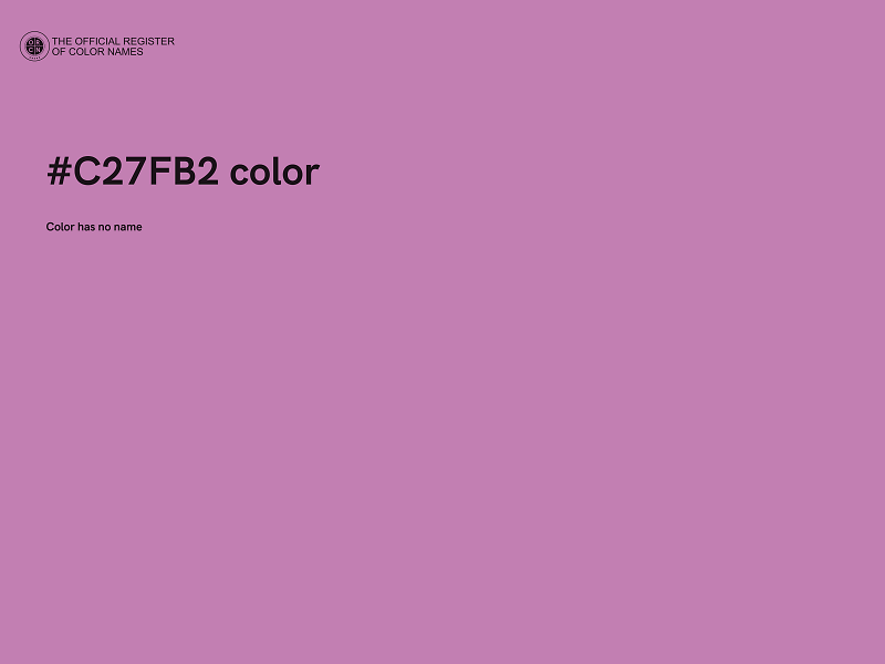 #C27FB2 color image