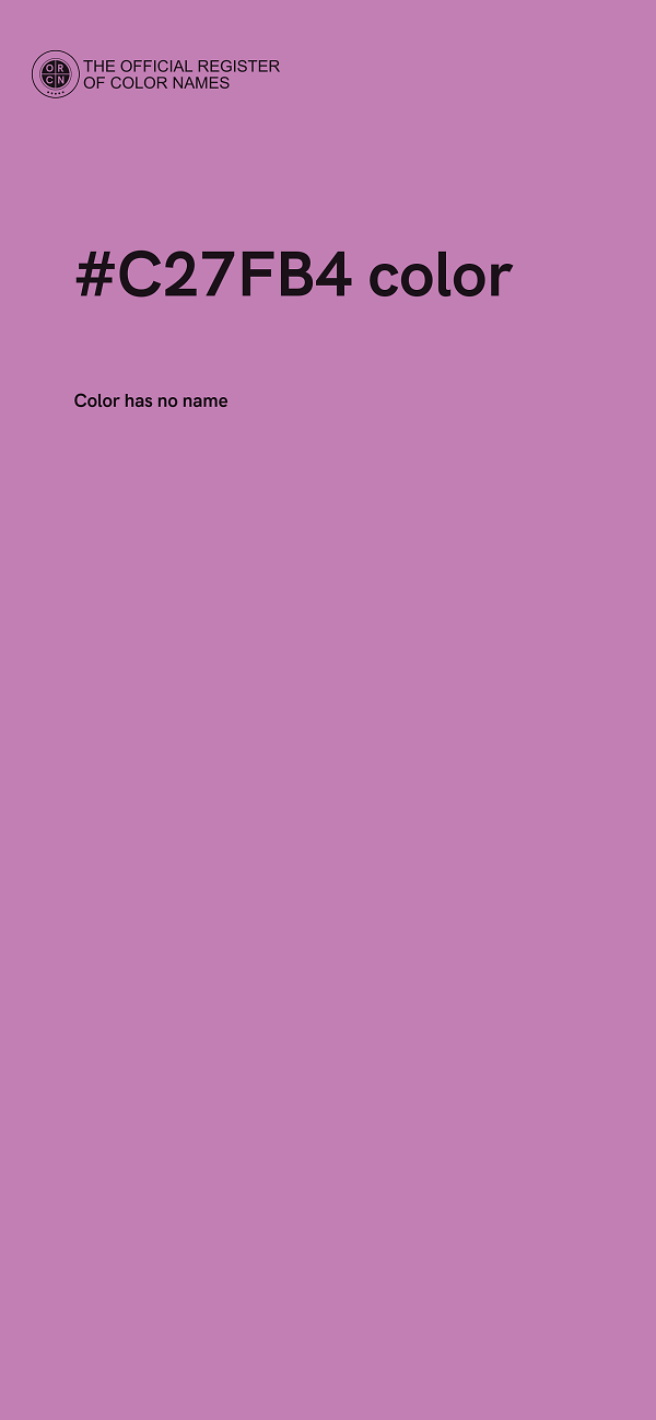 #C27FB4 color image
