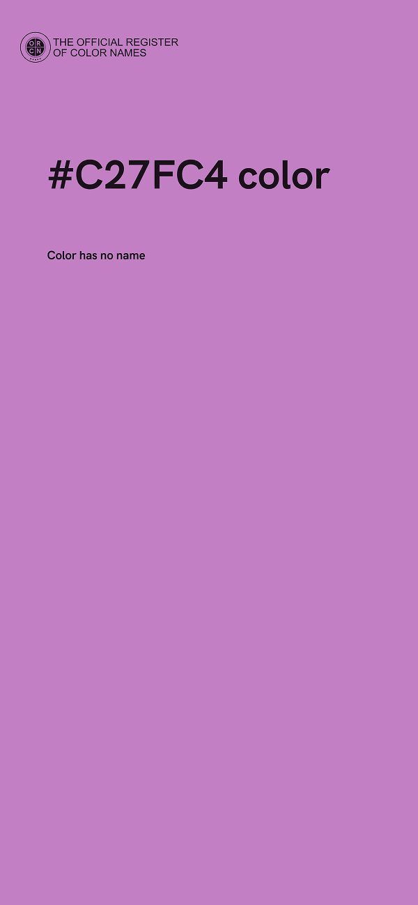 #C27FC4 color image