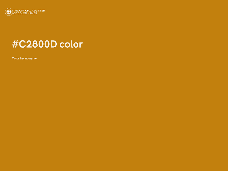 #C2800D color image