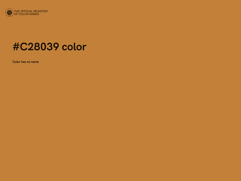 #C28039 color image