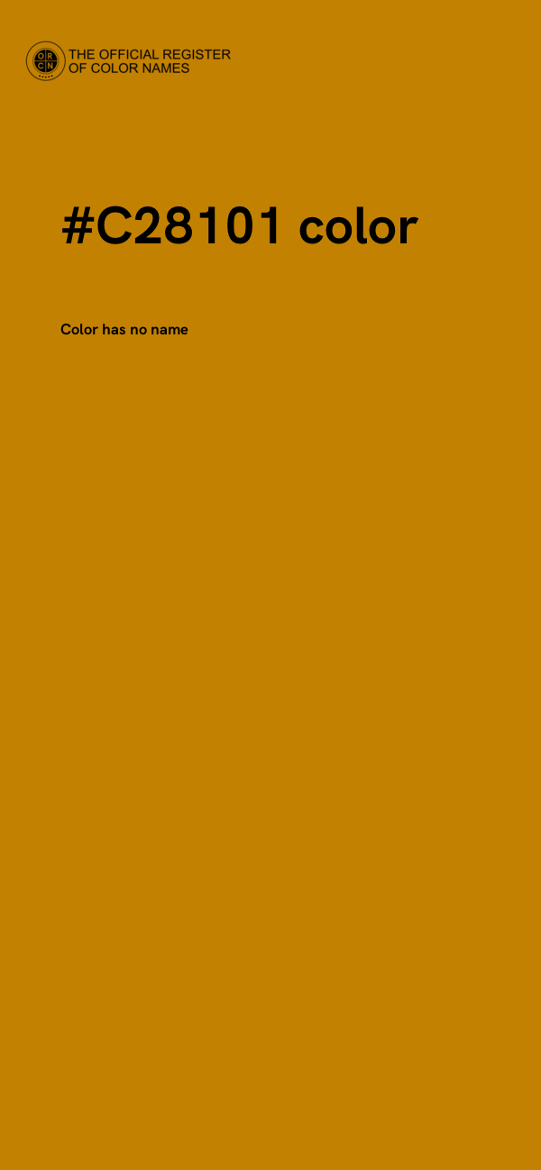 #C28101 color image