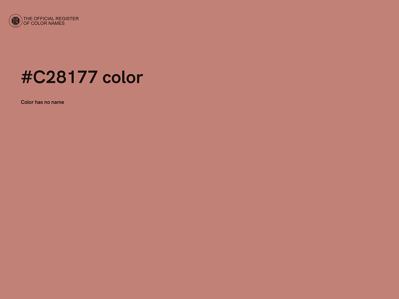 #C28177 color image