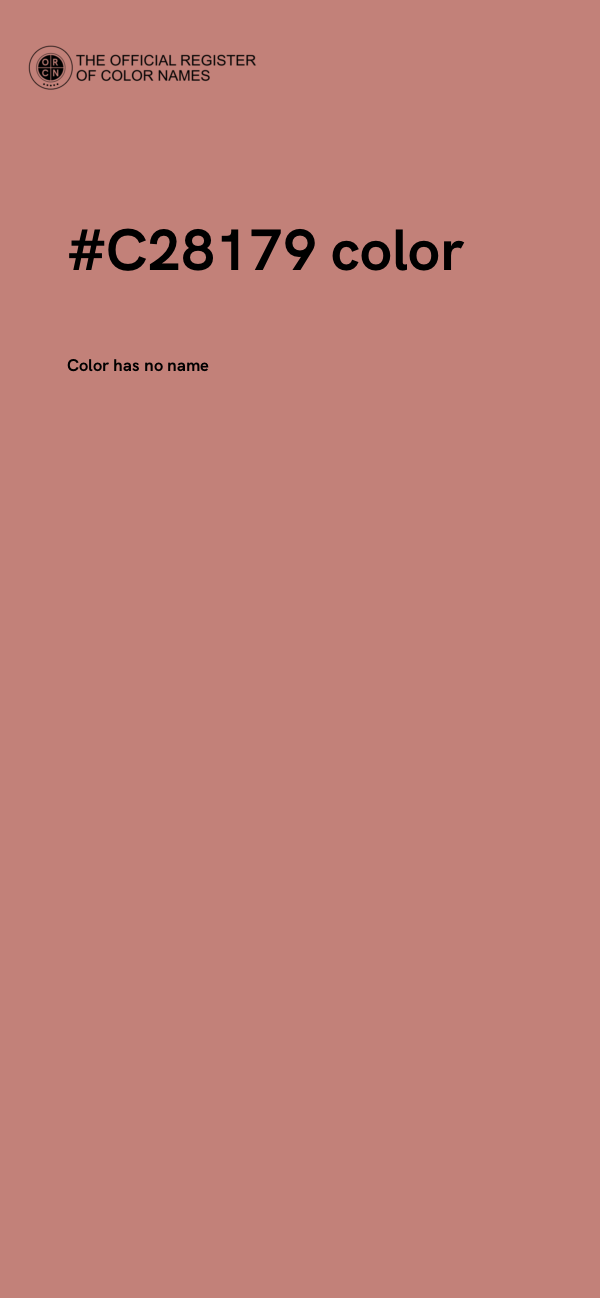 #C28179 color image