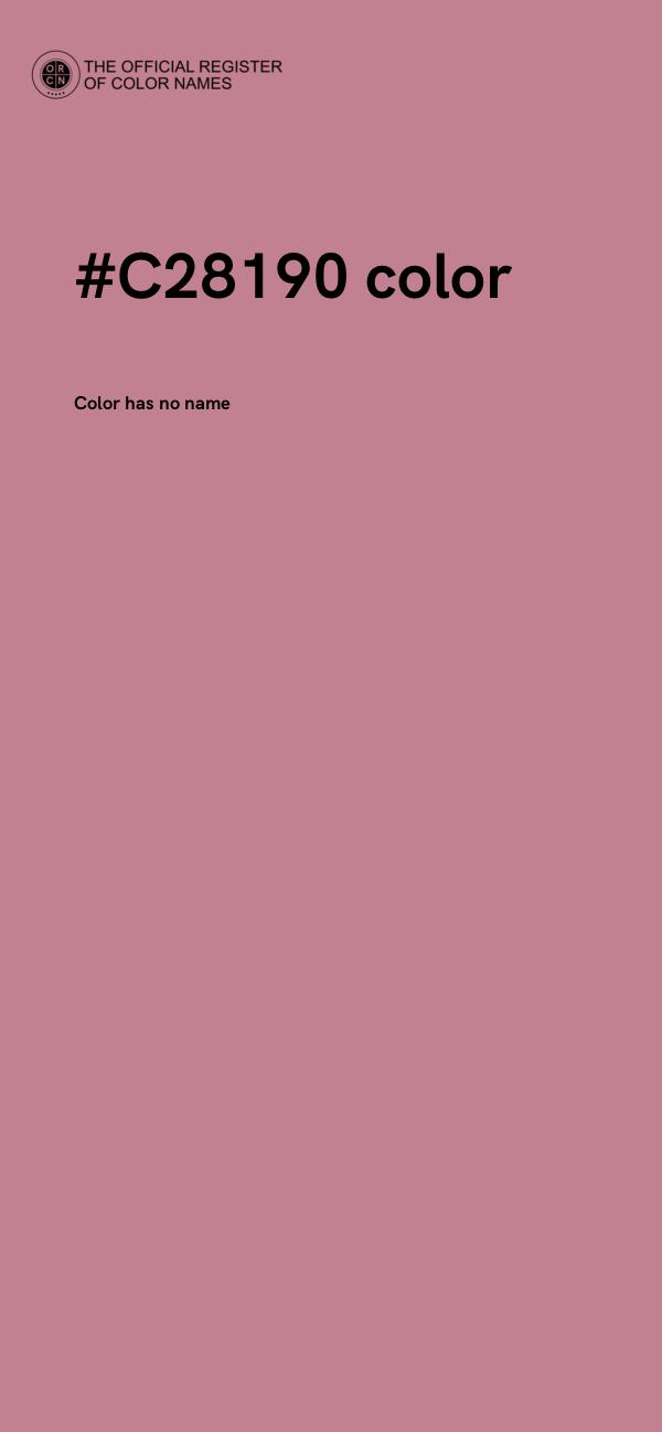 #C28190 color image