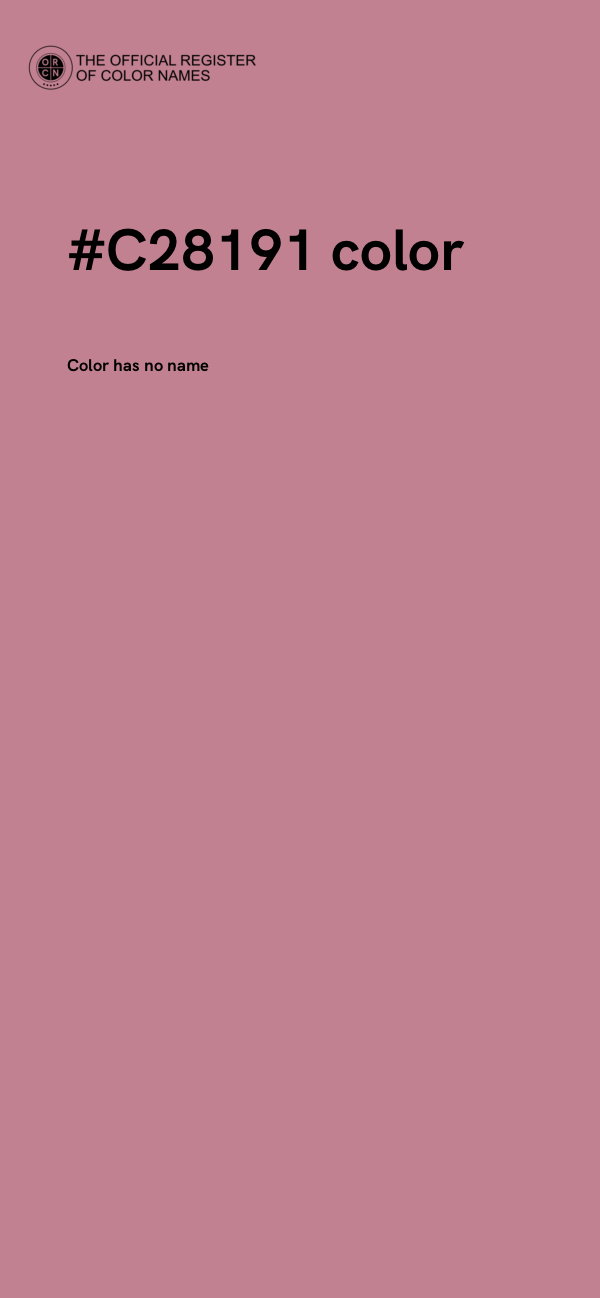#C28191 color image