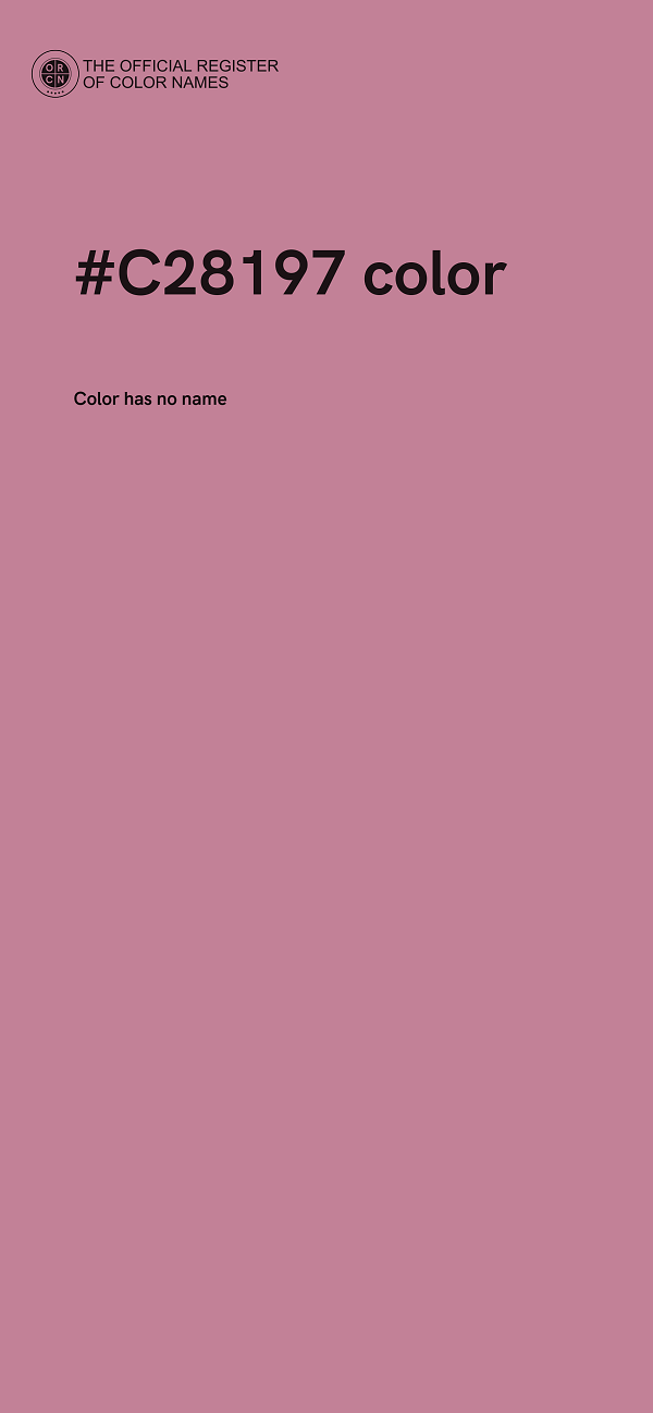 #C28197 color image