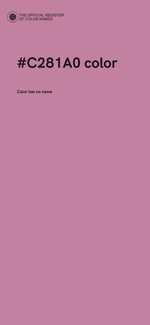#C281A0 color image
