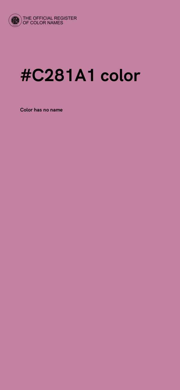 #C281A1 color image