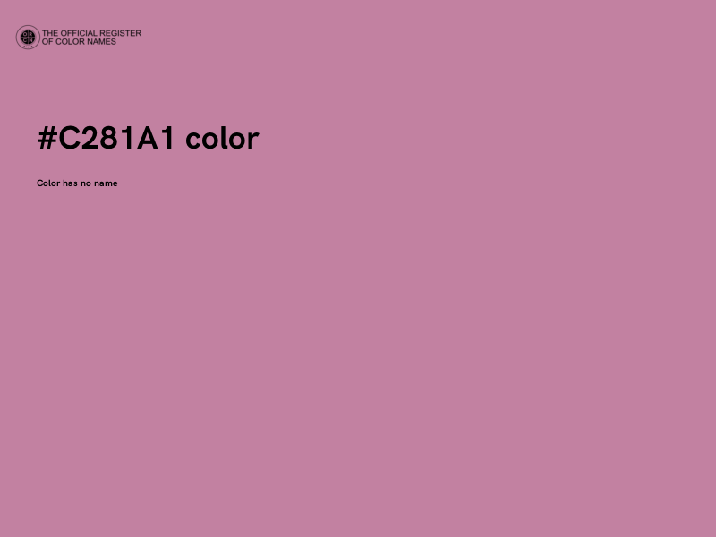 #C281A1 color image