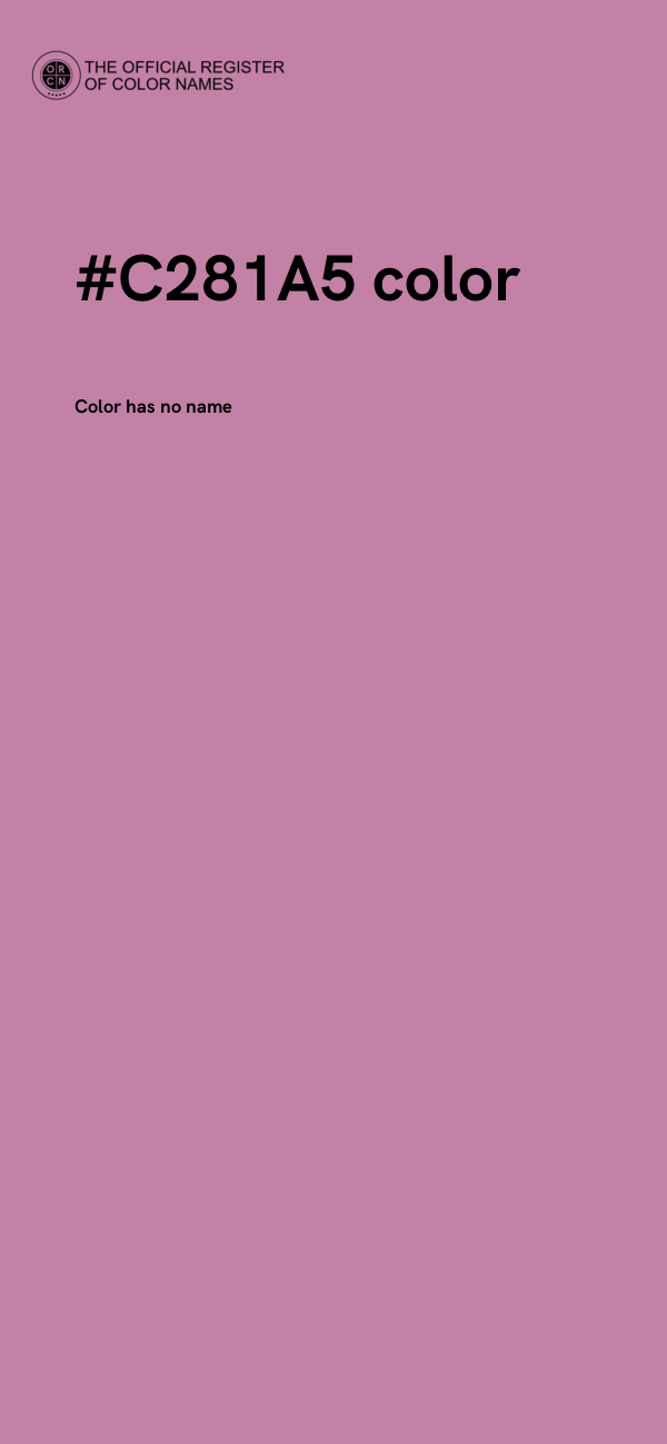 #C281A5 color image