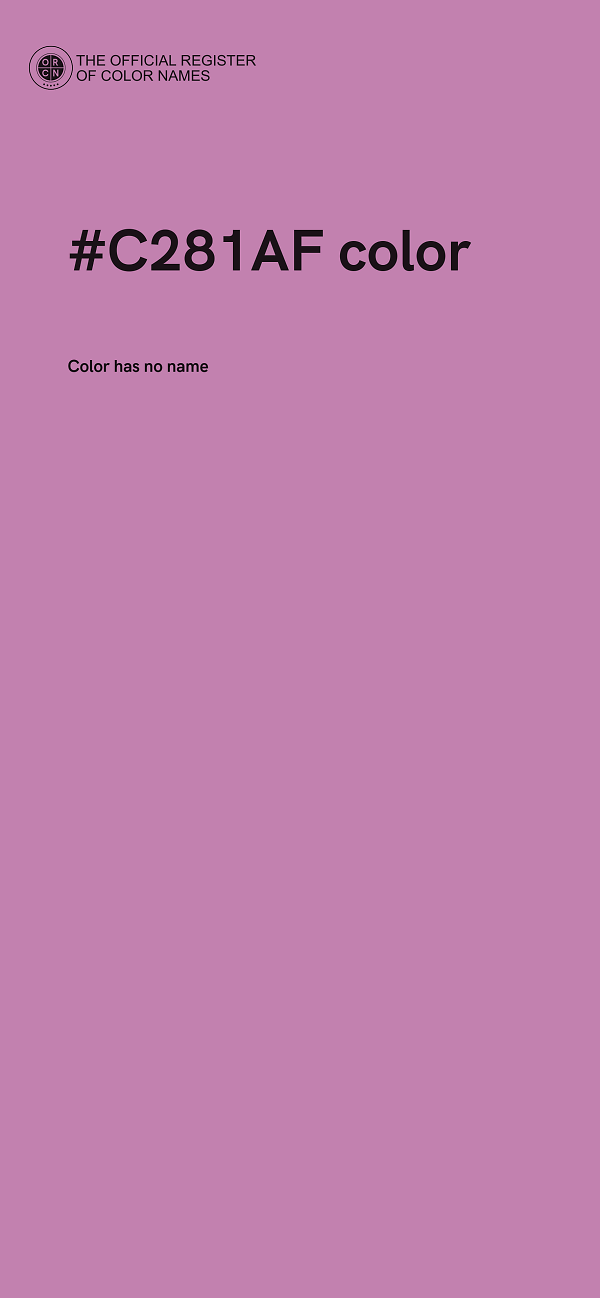 #C281AF color image