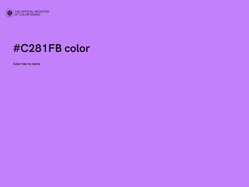 #C281FB color image