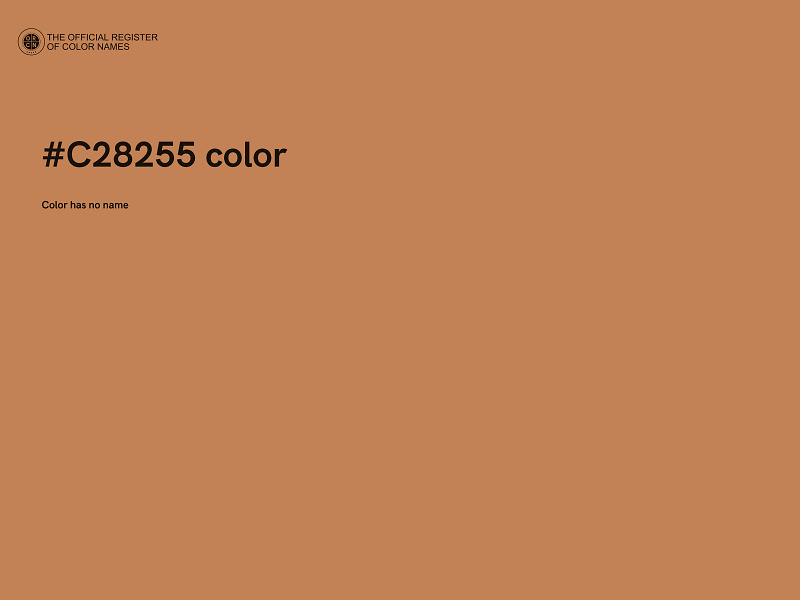 #C28255 color image