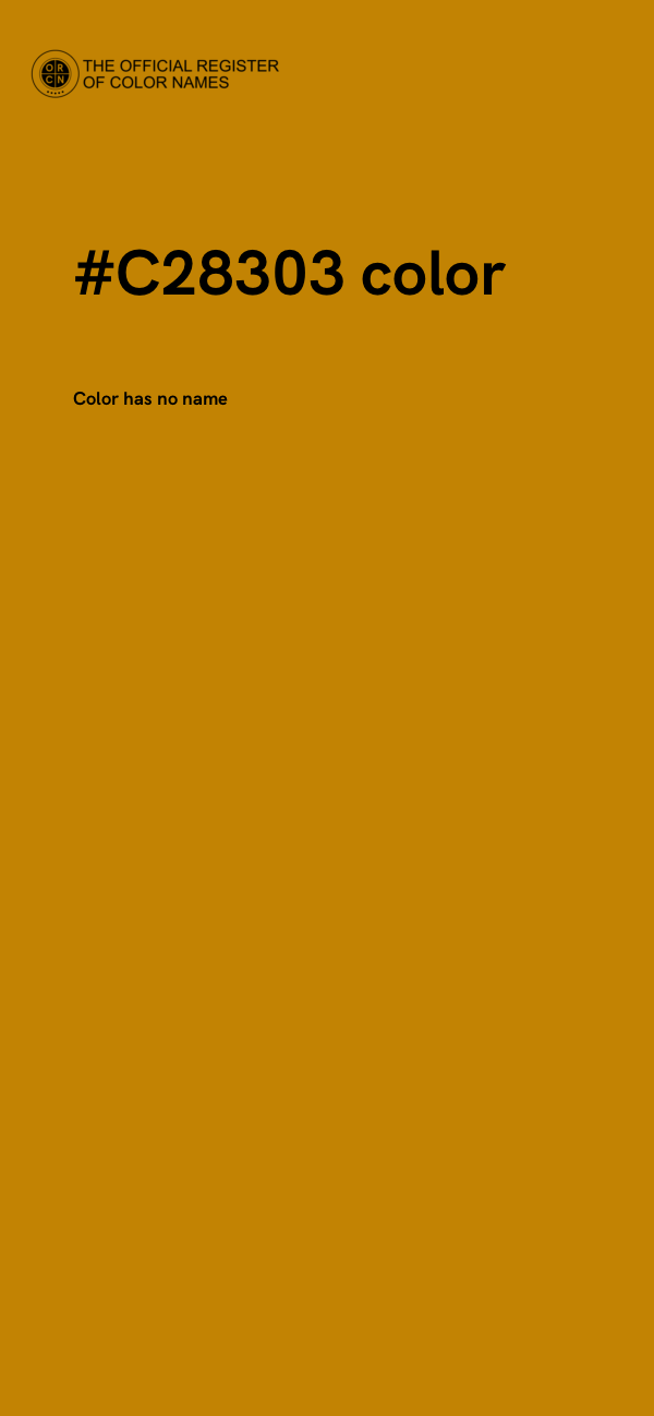 #C28303 color image