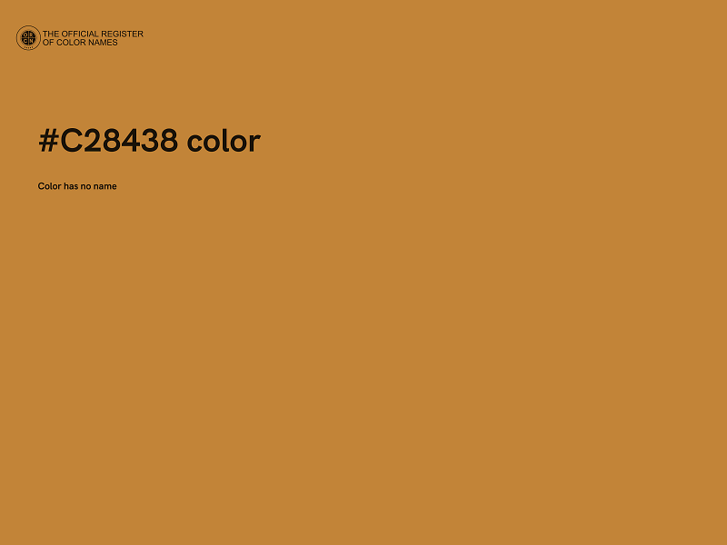 #C28438 color image