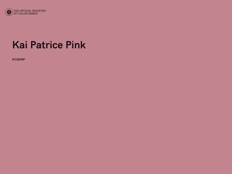 #C2848F - Kai Patrice Pink color image