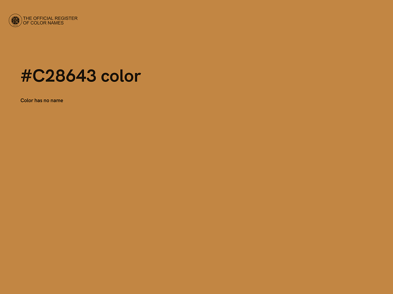 #C28643 color image