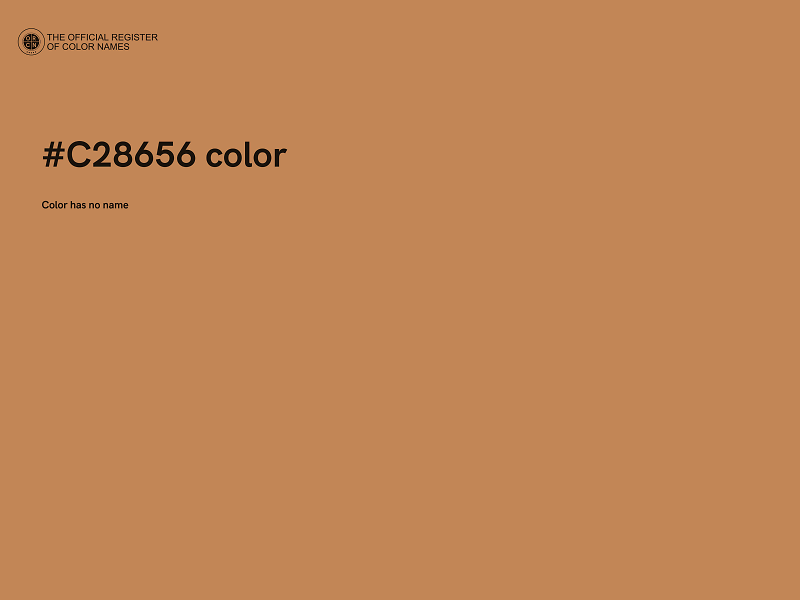 #C28656 color image