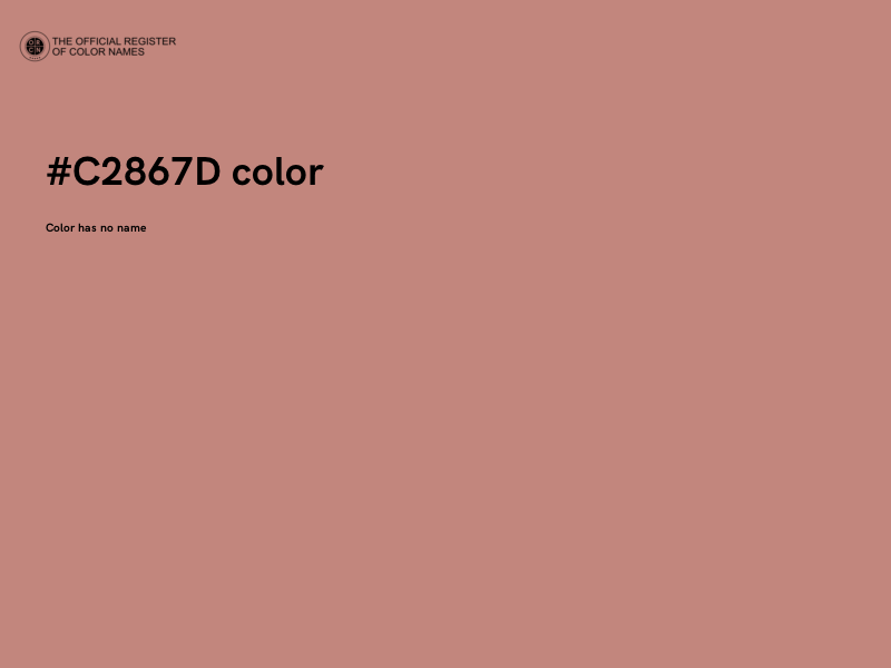 #C2867D color image