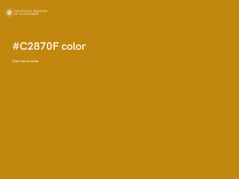 #C2870F color image