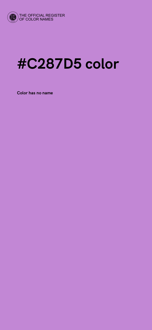 #C287D5 color image