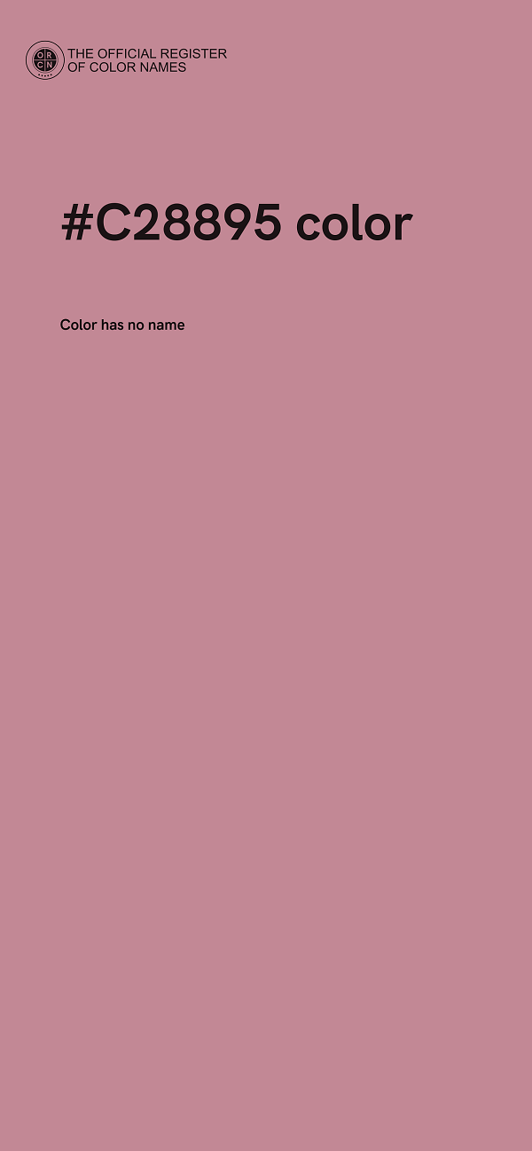 #C28895 color image
