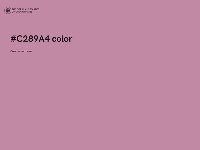 #C289A4 color image